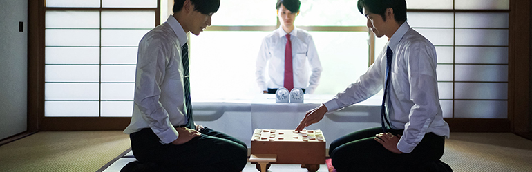 将棋大会にトロフィー